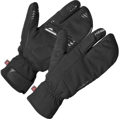 Afbeelding van GripGrab Nordic 2 Windproof Strenge Winter Lobster Fietshandschoenen Zwart Unisex Maat XS