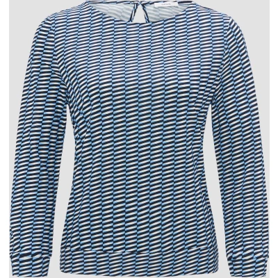 Afbeelding van Opus Dreiviertelarm Susta Longsleeve, Dames, Maat: 38, Blue salt