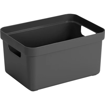 Afbeelding van Sunware Sigma home opbergbox 5L antraciet 25,2 x 17,5 12,2 cm
