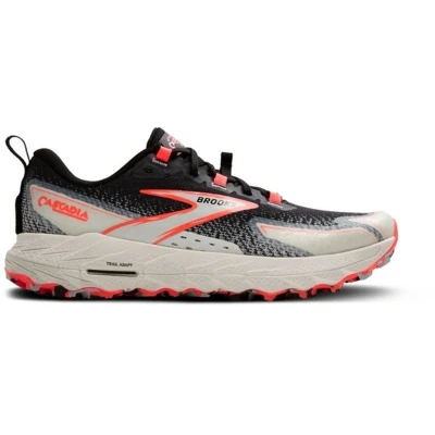 Afbeelding van Brooks Cascadia 18 Trail hardloopschoenen, Dames, Maat: 41, Black grey flame Schoenen