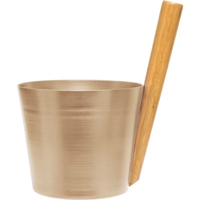 Afbeelding van Rento Design Sauna Emmer Aluminium Champagne (5L)