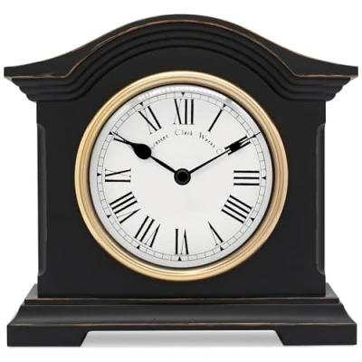 Image de Towcester Clock Works Co. Acctim 33283 Falkenburg Horloge de cheminée (Noir)