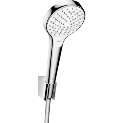 Afbeelding van Hansgrohe Croma Select S PorterS badset met Vario handdouche wandhouder Isiflex`B doucheslang 160cm wit/chroom