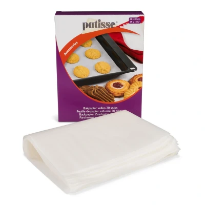 Afbeelding van Patisse Bakpapier vellen 38x30cm 20st.