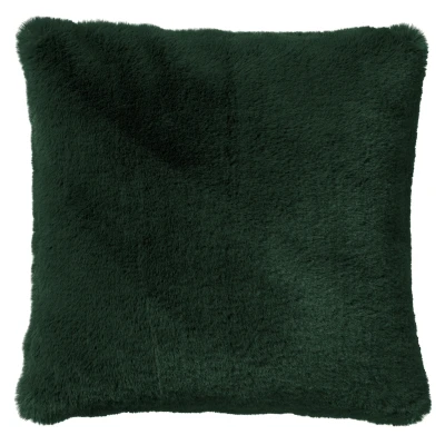 Afbeelding van Dutch Decor ZAYA Kussenhoes 45x45 cm bontlook effen kleur Mountain View donkergroen