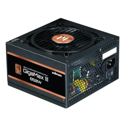 Afbeelding van Zalman Alimentatie ATX GigaMax GVIII 850W (Noir) (850 W), PC voedingseenheid, Zwart