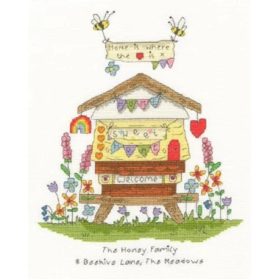 Afbeelding van Bothy Threads Eleanor Teasdale Bee Home borduren (pakket) XETE12