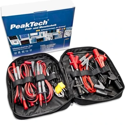 Afbeelding van Peaktech 8200 set accessoires meetinstrument meetsnoeren en adapters