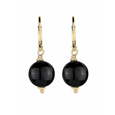 Afbeelding van Elli RUND Klassisch Oorbellen, Dames, Maat: One Size, Schwarz