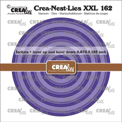 Afbeelding van Crealies Crea Nest Lies XXL Inchies cirkel CLNestXXL162 max. 5,125 x inch (10 23)