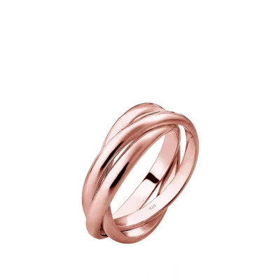 Afbeelding van Elli TRIO Basic Ring rosegoldcoloured, Dames, Maat: 54, Rosegold coloured
