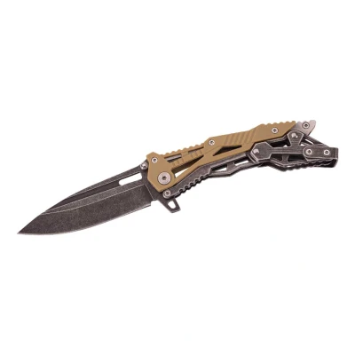 Afbeelding van Herbertz 578712 Mes voor volwassenen, uniseks, kaki, handvat 11,5 cm