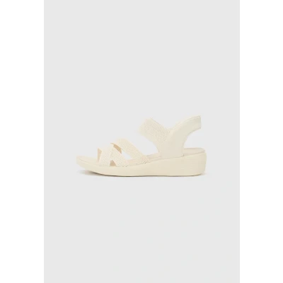 Afbeelding van Skechers ARYA Sandalen met sleehak, Dames, Maat: 37, Off white knit Textiel
