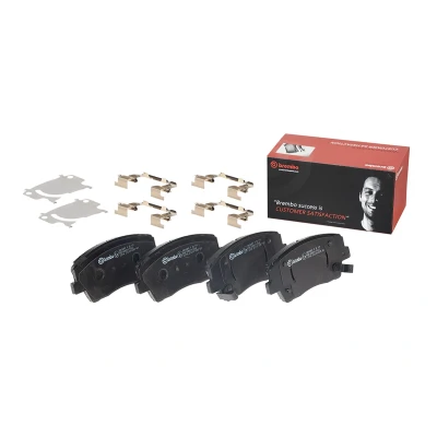 Afbeelding van BREMBO P 30 119 Remblokkenset Met akoestische slijtagewaarschuwing anti kreukplaat toebehoren KIA: Stinger Hatchback
