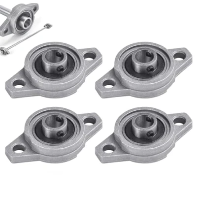 Afbeelding van KFL000 4 stuks 10 mm flenslagers, zelfuitgelijnd, ruitvormige zinklegering, voor printers, binnendiameter