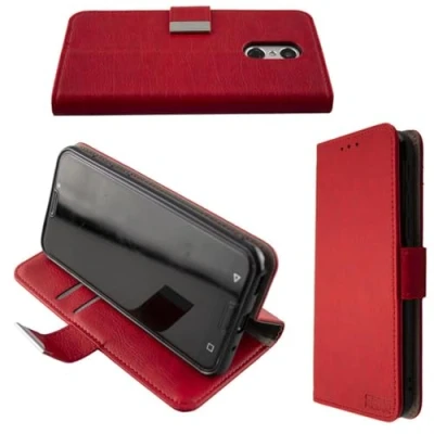 Afbeelding van Hoesje voor Emporia Smart 3, Bookstyle Case schokbestendig beschermhoesje smartphone (rode hoes)