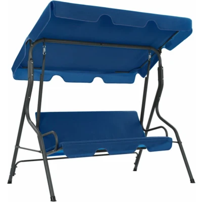 Afbeelding van Schommelbank 170x110x153 cm stof donkerblauw