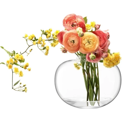 Afbeelding van L.S.A. Flower Vaas 20 cm Transparent / Glass