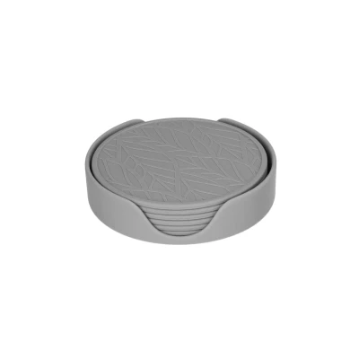 Afbeelding van Tools2Cook Siliconen Onderzetterset (7 stuks) Nutmeg Grey