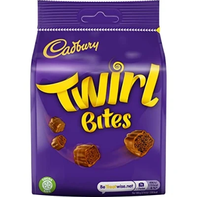 Afbeelding van Cadbury twirl chocolade zak 109g