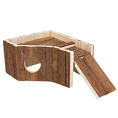 Afbeelding van Trixie Huis Hedvig Met Dakterras Hamster Schorshout 30X26X14 CM