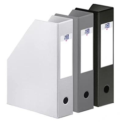 Afbeelding van Elba Color Life Urban tijdschriftenverzamelaar, pvc, 7 cm, wit/grijs/zwart, 3 stuks