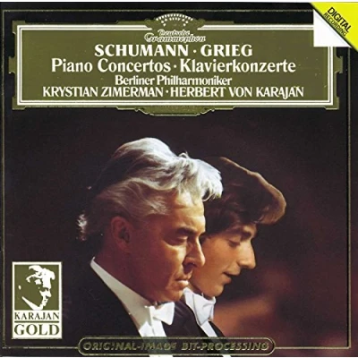 Afbeelding van Krystian Zimerman, Berliner Philharmoniker, Herbert Von Karajan Schumann / Grieg: Piano Concertos (CD)
