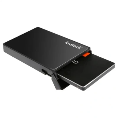 Afbeelding van Inateck 2,5 inch USB 3.0 harde schijf behuizing voor SATA SSD en HDD 7/9,5 mm met kabel, geen extra drivers nodig, zonder gereedschap, zwart