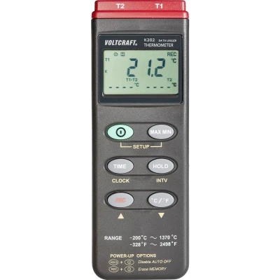 Afbeelding van VOLTCRAFT K202 Temperatuurmeter 200 +1370 C Sensortype K Datalogger functie