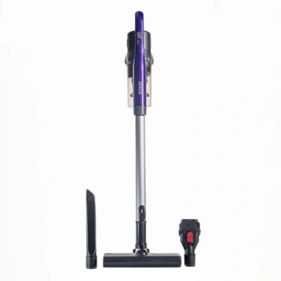 Afbeelding van Jocca Draadloze steelstofzuiger, oplaadbaar, 2 snelheden, handstofzuigerkop, HEPA filter, vermogen 150 W, lithiumbatterij 2000 mAh/looptijd van 30 min