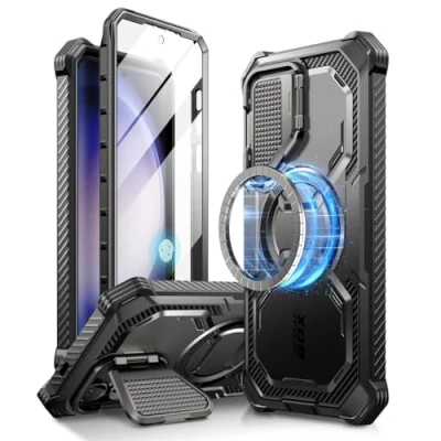 Afbeelding van IBLSN Armorbox Mag Supcase met MagSafe voor Samsung Galaxy S24 zwart