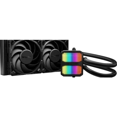 Afbeelding van be quiet! Silent Loop 3 240mm Vloeistof koelsysteem processor afmeting radiator: 240 mm voor Intel: LGA 1851, 1700, 1200, 115X AMD AM5, AM4 2x Wings 4 120mm PWM high speed fans zwart