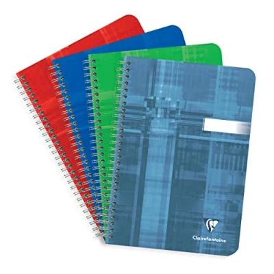Afbeelding van Clairefontaine 8540C Notitieboek, spiraalbinding, A5, 14,8 x 21 cm, 180 effen witte pagina&#039;s, 90 g, gelamineerde omslag, willekeurige kleur