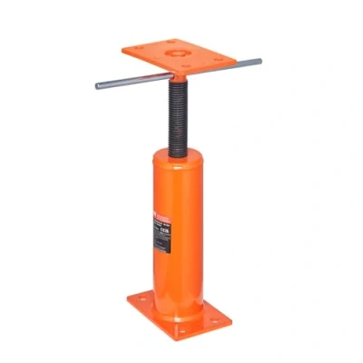 Afbeelding van VEVOR Vloerkrik voor thuis, hoogtebereik van 30,5 tot 40,6 cm, maximaal draagvermogen 4399,8 kg, verstelbare steunbalk nivellering, telescopische hefbeugel staal