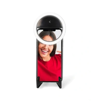 Afbeelding van Ksix LED ringlamp, pocket model, diameter 8,5 cm lamp