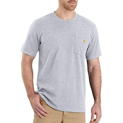 Afbeelding van Carhartt Herren T Shirt Workw Pocket S/S Heather Grey M