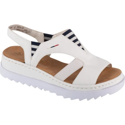 Afbeelding van Rieker Sandals V44Y5 80, Vrouwen, Wit, Sandalen, maat: 38