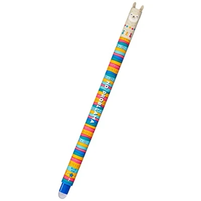Afbeelding van Legami Uitwisbare Pen Lama Inktkleur Blauw Navulbaar Back to School