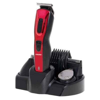 Image de Tondeuse CheveuxÉlectriqueRasoir pour hommesTêtes et Lame Acier Inoxydable Mesko MS2931 Noir/Rouge