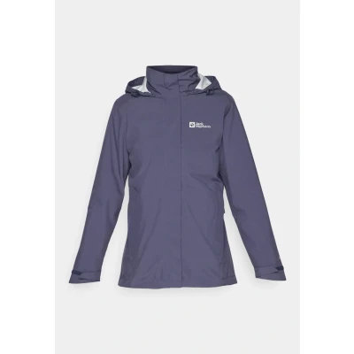 Afbeelding van Jack Wolfskin Rotwand 3IN1 Outdoorjas, Dames, Maat: Medium, Graphite