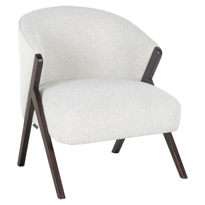 Afbeelding van Richmond Interiors Mia Fauteuil Wit Bouclé