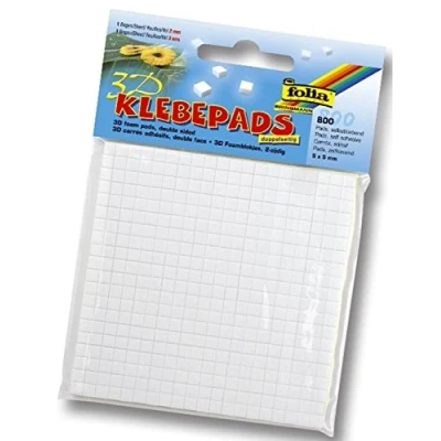Afbeelding van Folia 3D kleefpads Niet permanent Karton en Papier 800 stuks