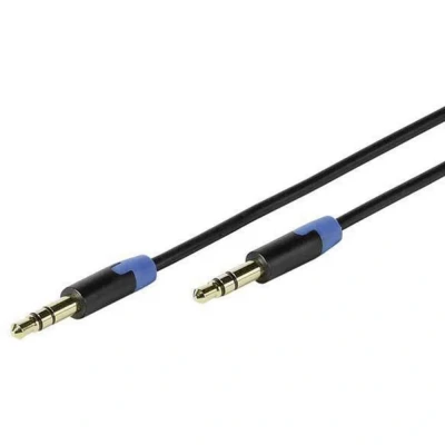 Afbeelding van Vivanco 41903 Jackplug Audio Aansluitkabel [1x male 3,5 mm 1x mm] 0.60 m Zwart Vergulde steekcontacten
