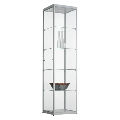 Afbeelding van Vitrinekast 4 legborden 200x50x50 Aluminium