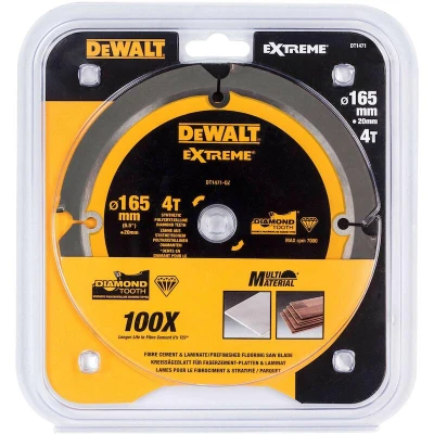 Afbeelding van DeWALT Cirkelzaagblad voor Cementplaten Extreme Ø 165mm Asgat 20mm 4T DT1471 QZ
