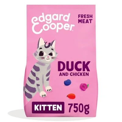 Afbeelding van Edgard &amp; Cooper Kattenvoer Brokjes Graanvrij 750g