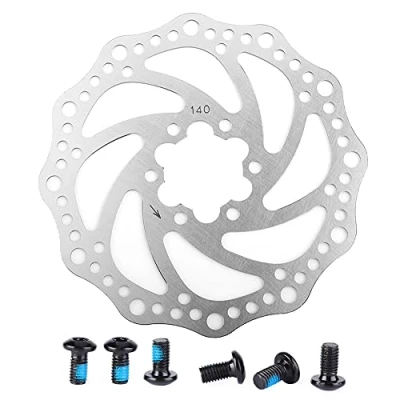 Afbeelding van Schijfremmen voor fiets, remschijf van roestvrij staal, staal (140 mm)