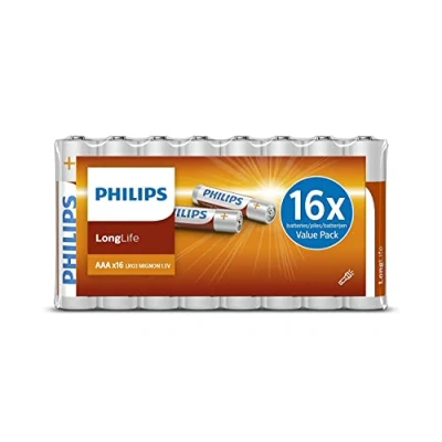 Image de Philips LongLife R03L16F Batterie 16 x AAA Chlorure de zinc