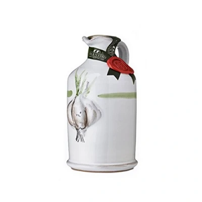 Afbeelding van Kruik van keramiek met extra olijfolie, gearomatiseerd, knoflook, 250 ml