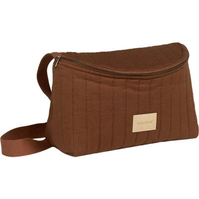 Afbeelding van Nobodinoz Hyde Park waterdichte luiertas 32x20x14cm Brick brown